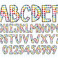 Rainbow Alphabet Sublimation