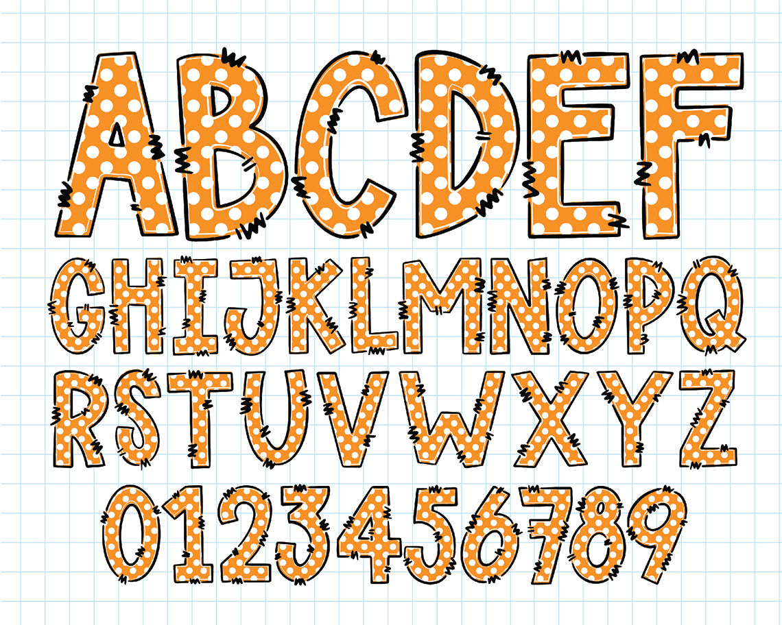 Halloween Alphabet PNG