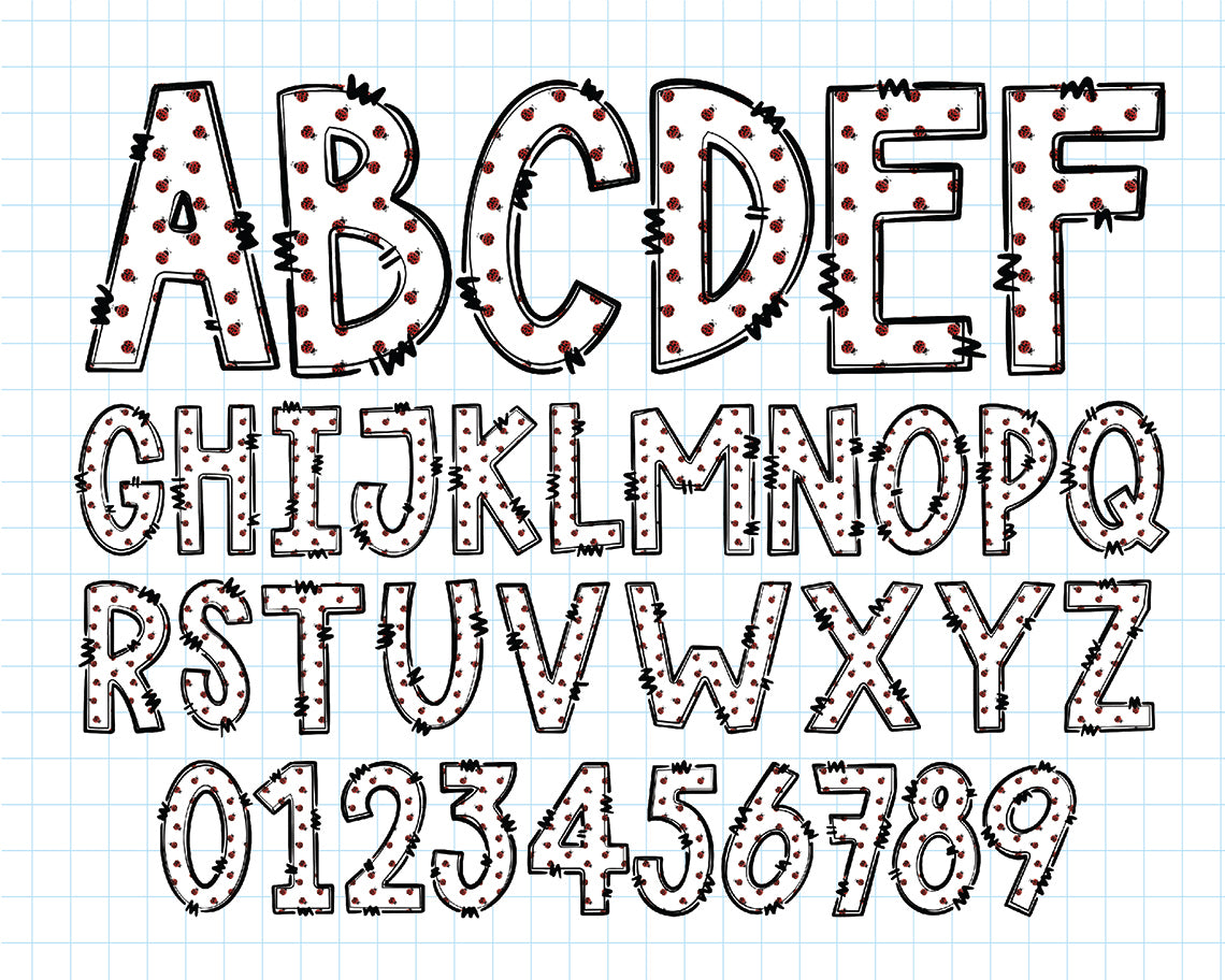 Ladybug Alphabet Letters