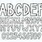 Black & White Doodle Alphabet Letters