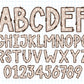 Boho Alphabet PNG Sublimation