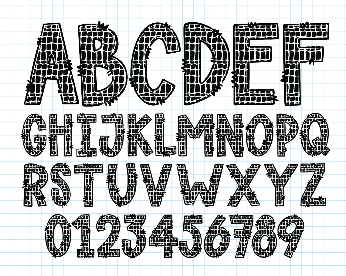 Animals Skin Print Font