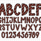 Buffalo Plaid Doodle Alphabet