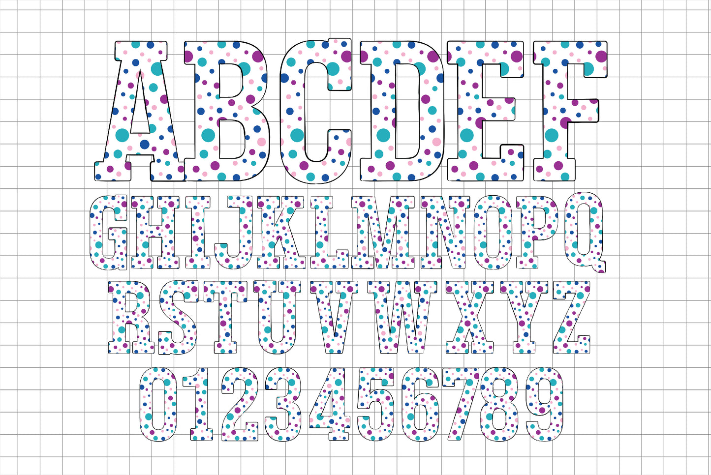 Winter Doodle Alphabet Letters