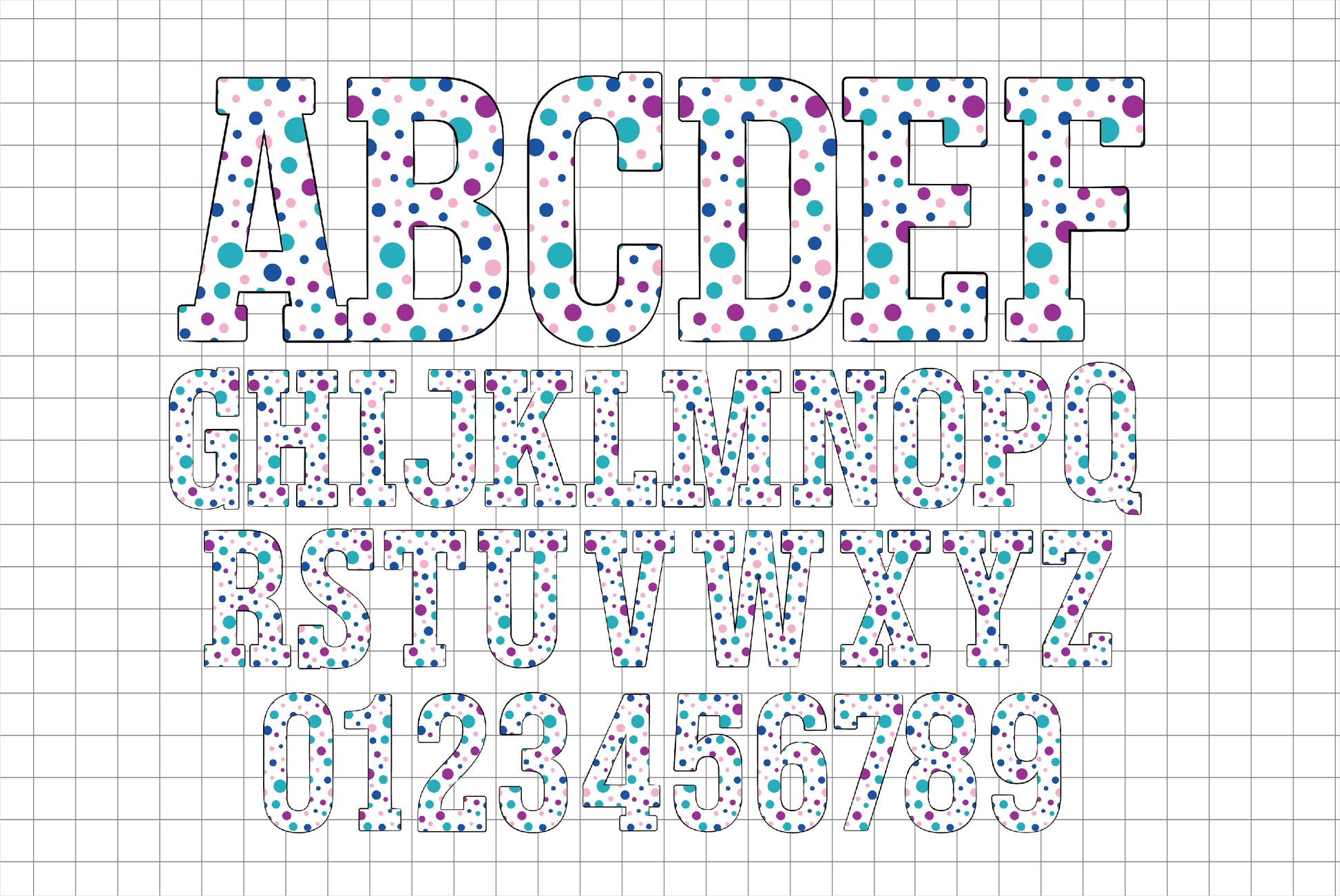 Winter Doodle Alphabet Letters