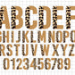 Half Leopard Alphabet PNG Sublimation