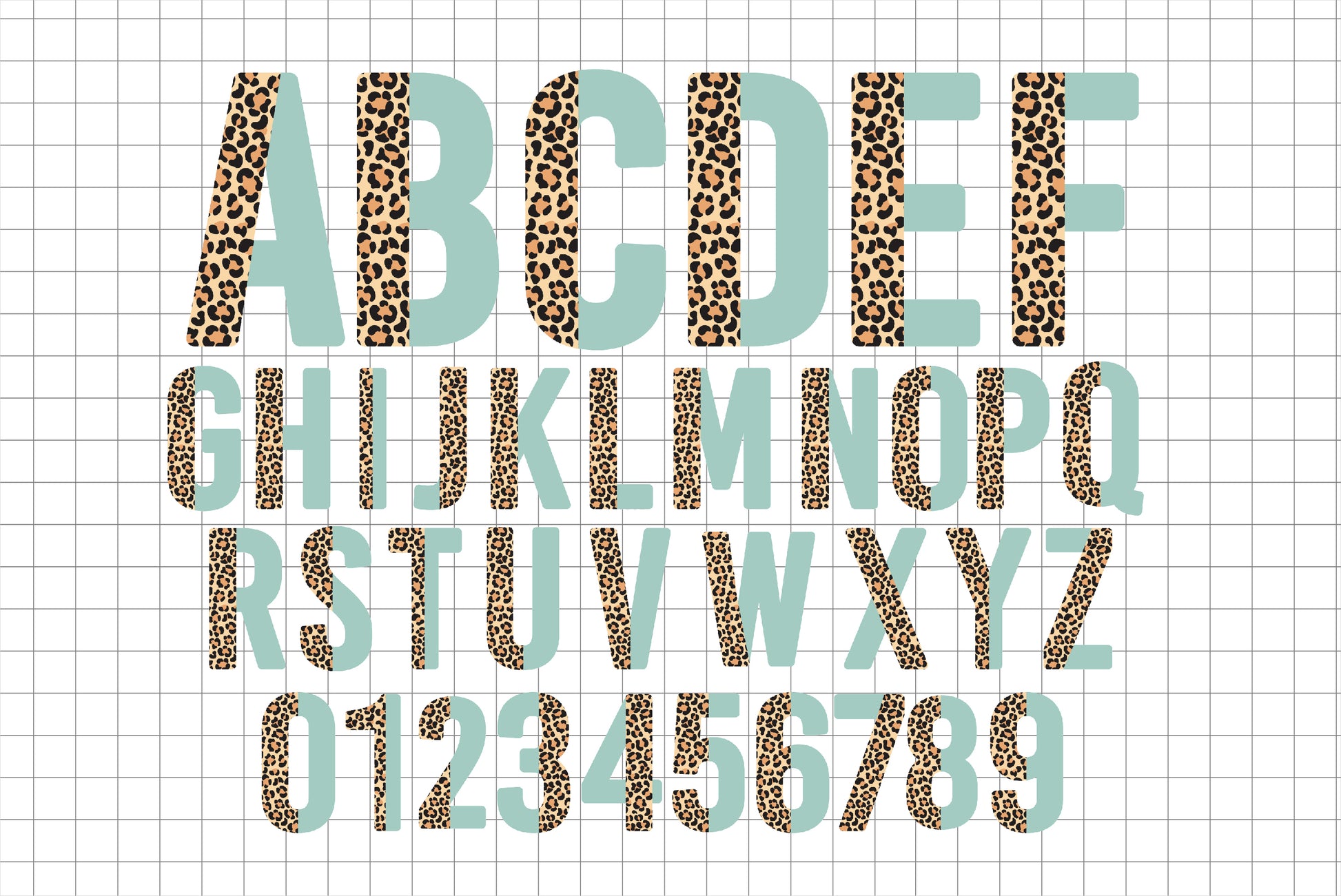 Leopard Print Alphabet