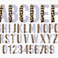 Half Leopard Alphabet Letters