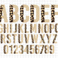 Half Leopard Alphabet Letters