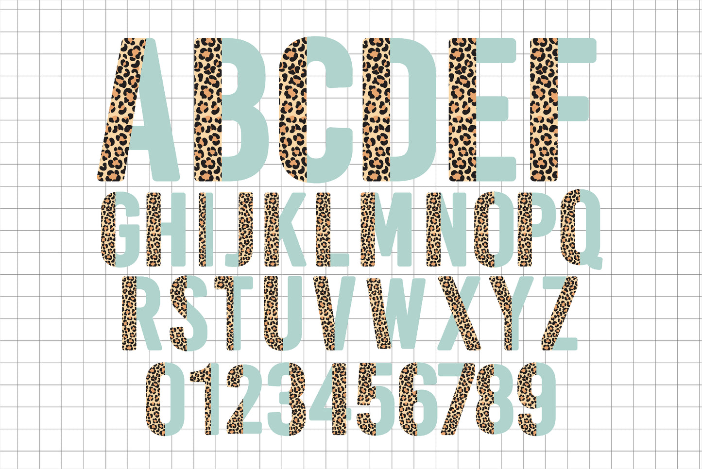 Half Leopard Alphabet