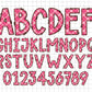 Pink Plaid Alphabet Letters