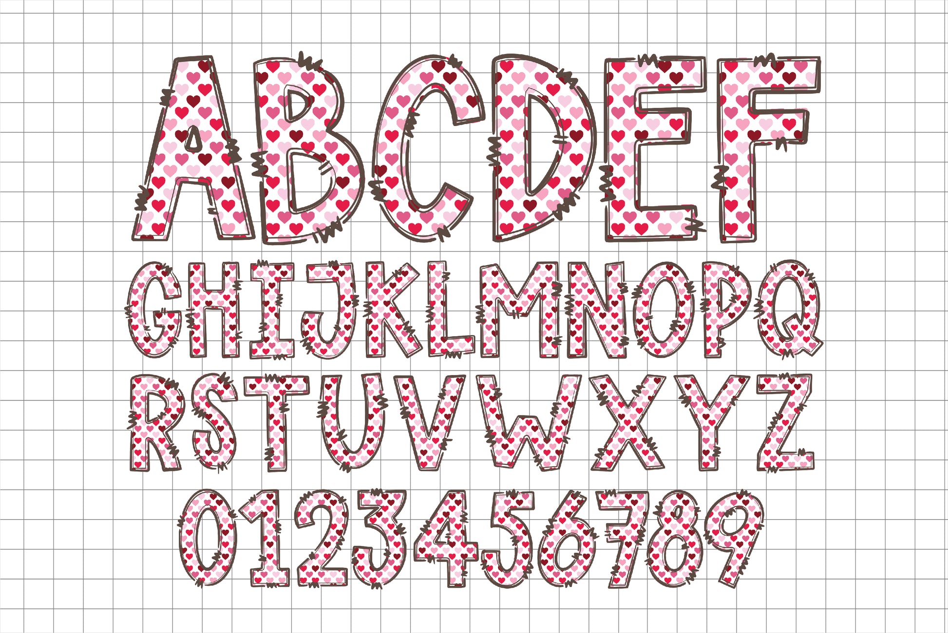 Valentine's Day Alphabet Letters