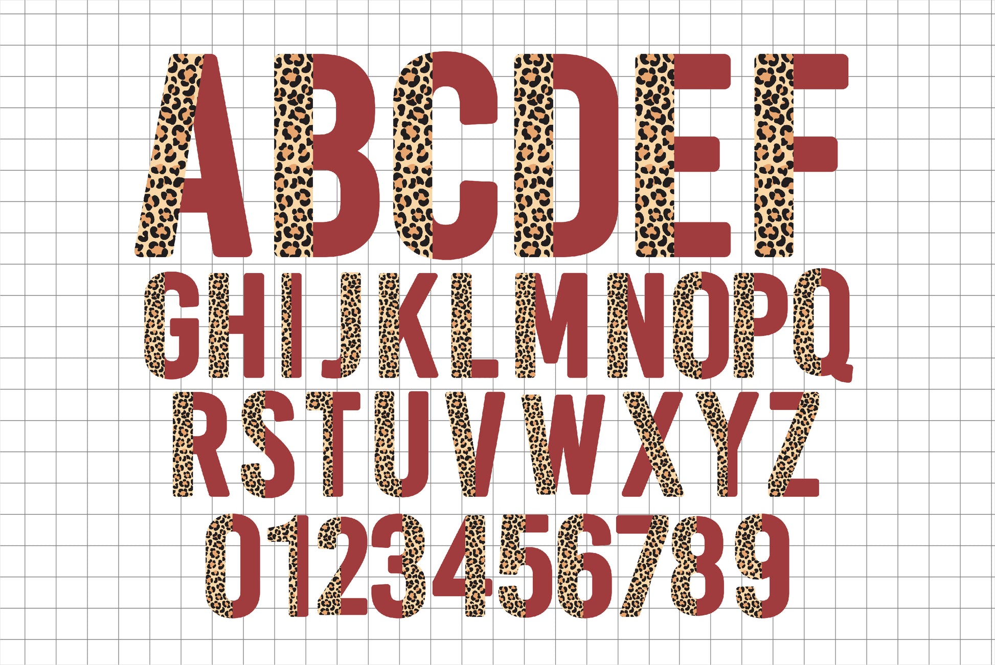 Half Leopard Letters