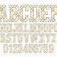 New Year Alphabet PNG Sublimation