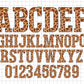 safari animals skin alphabet letters