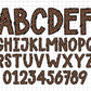 Plaid Doodle Alphabet PNG Sublimation