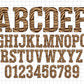 safari animals skin alphabet letters