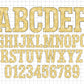 New Year Alphabet PNG Sublimation