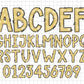 Happy New Year Alphabet PNG