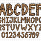 giraffe alphabet png sublimation