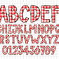 Valentine's Day Alphabet PNG Sublimation