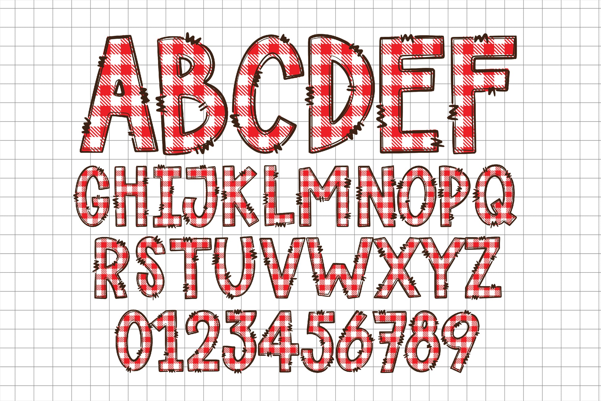 Valentine's Day Alphabet PNG Sublimation