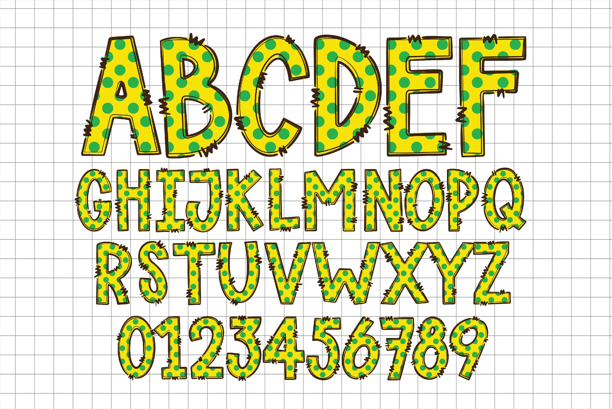 Mardi Gras Doodle Alphabet