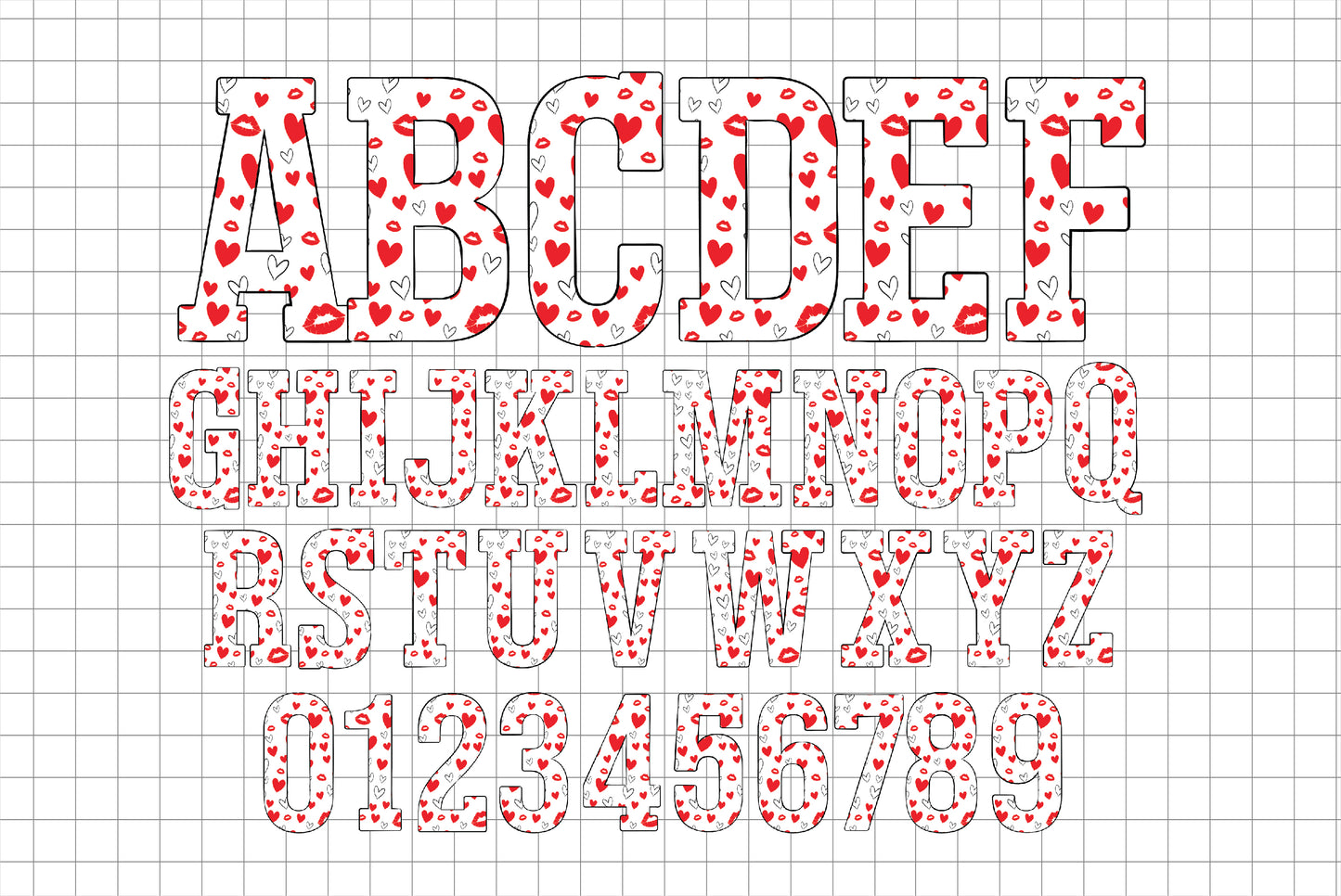 Lips Letters PNG