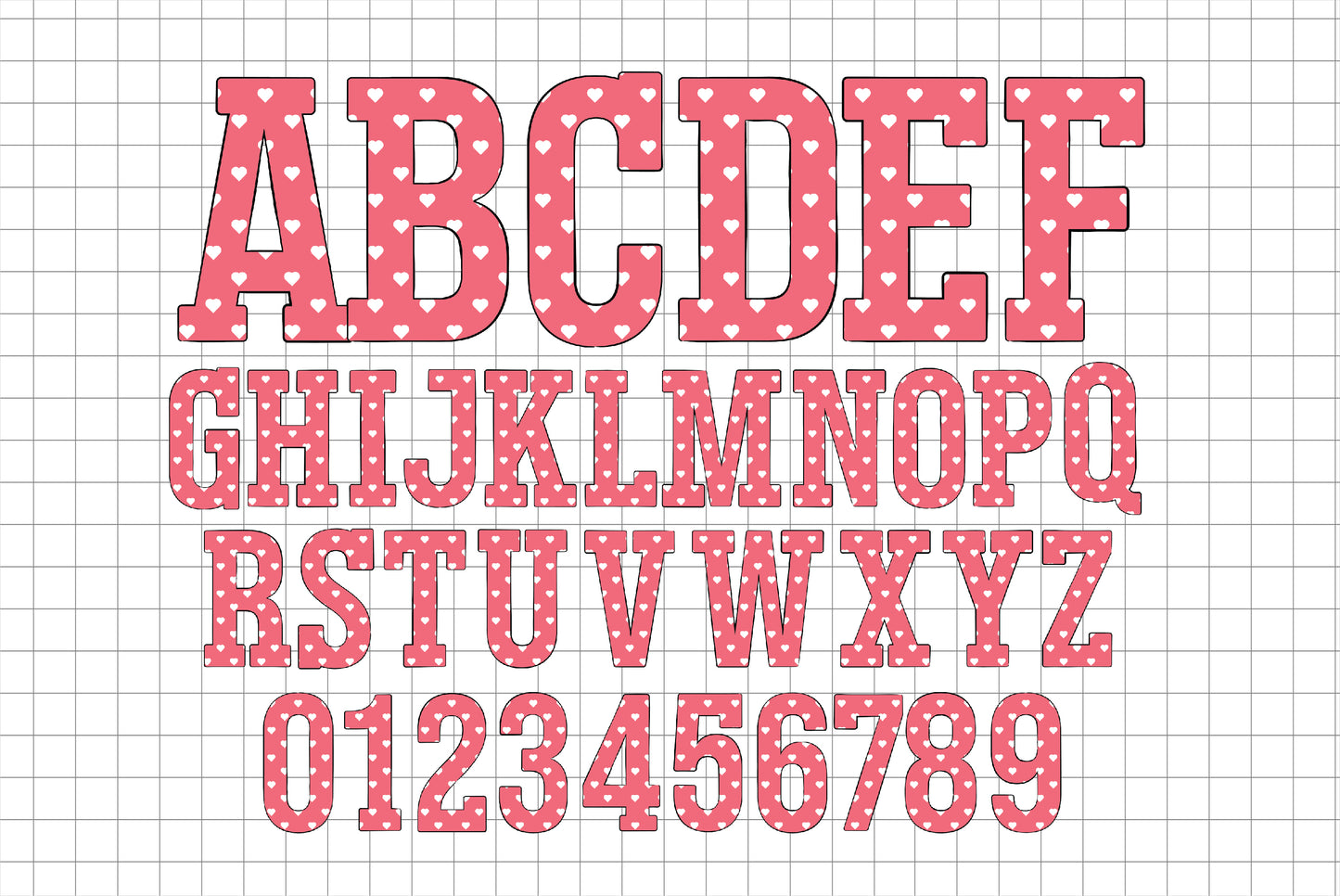 Love Alphabet Letters PNG