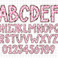 Pink Leopard Letters