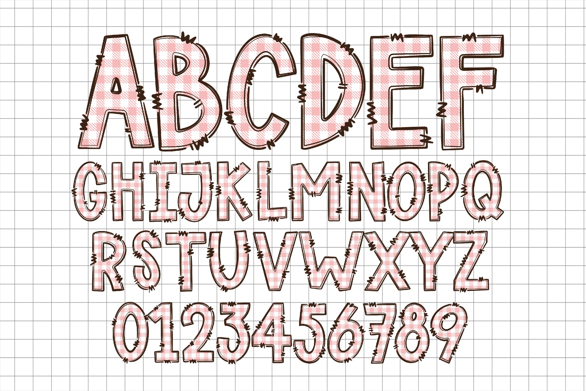 Valentines Doodle Hand Drawn Letters