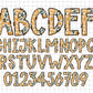 Summer Orange Alphabet Letters