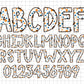 Polka Dot Doodle PNG Letter