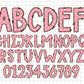 Easter Alphabet Letters PNG Bundle