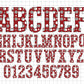 Grey Maroon Alphabet