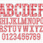 Red Alphabet Letters PNG