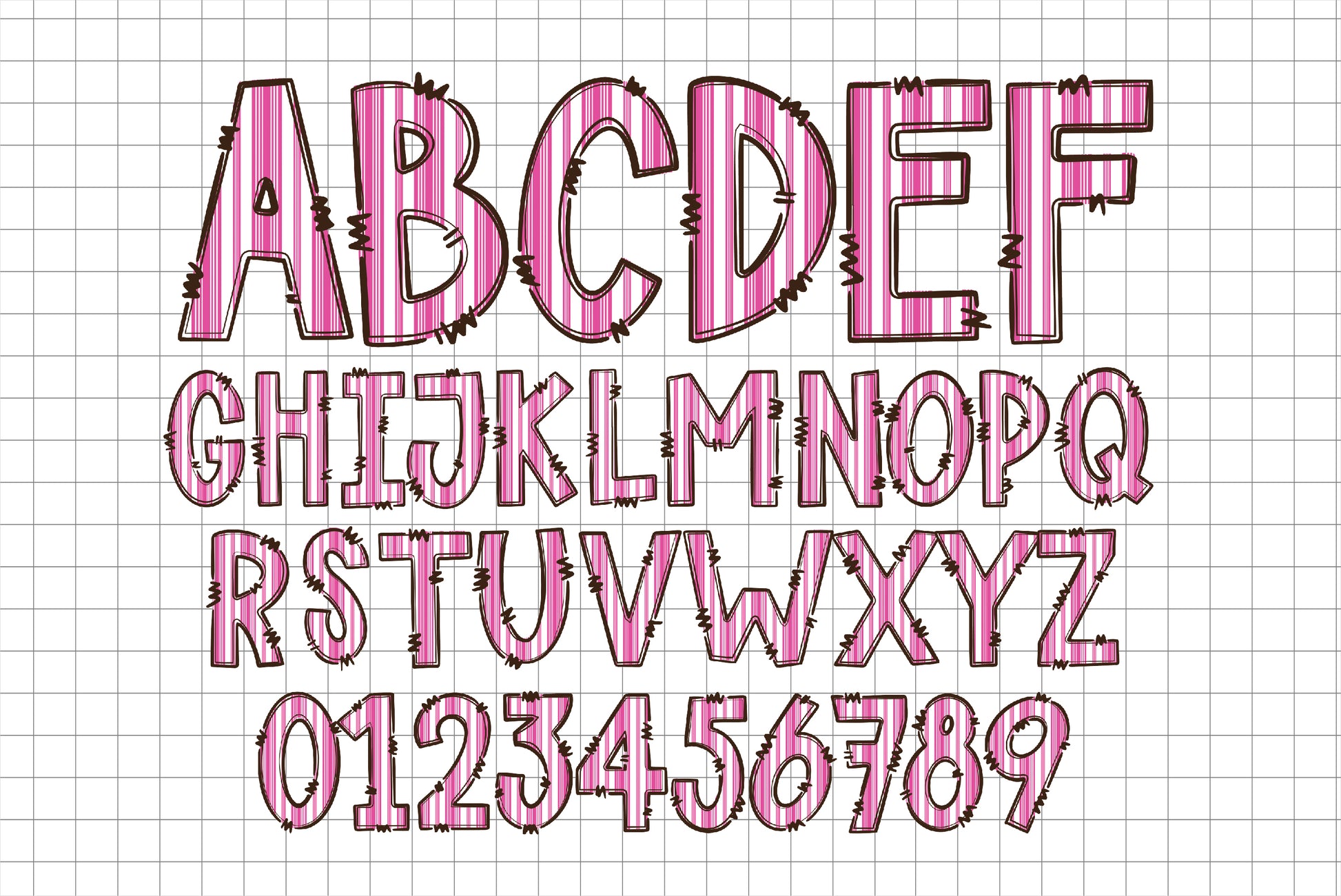 Valentine's Day Doodle Letters