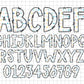 summer beach doodle alphabet bundle