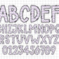 Purple Chevron Letters