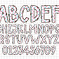 School Doodle Alphabet Letters