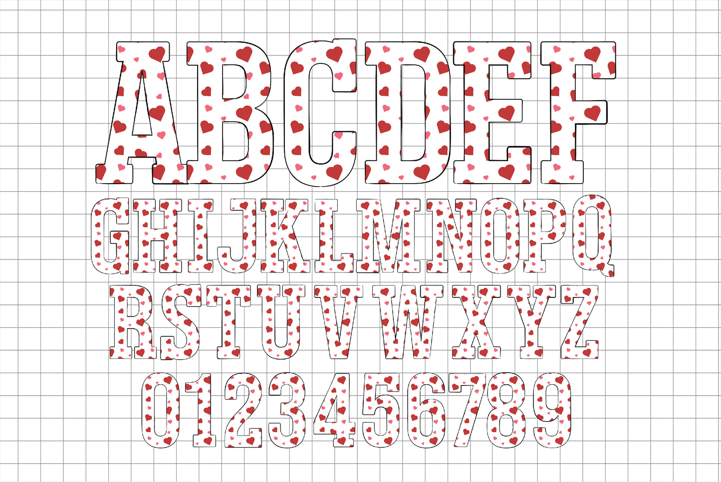 Love Alphabet Letters PNG