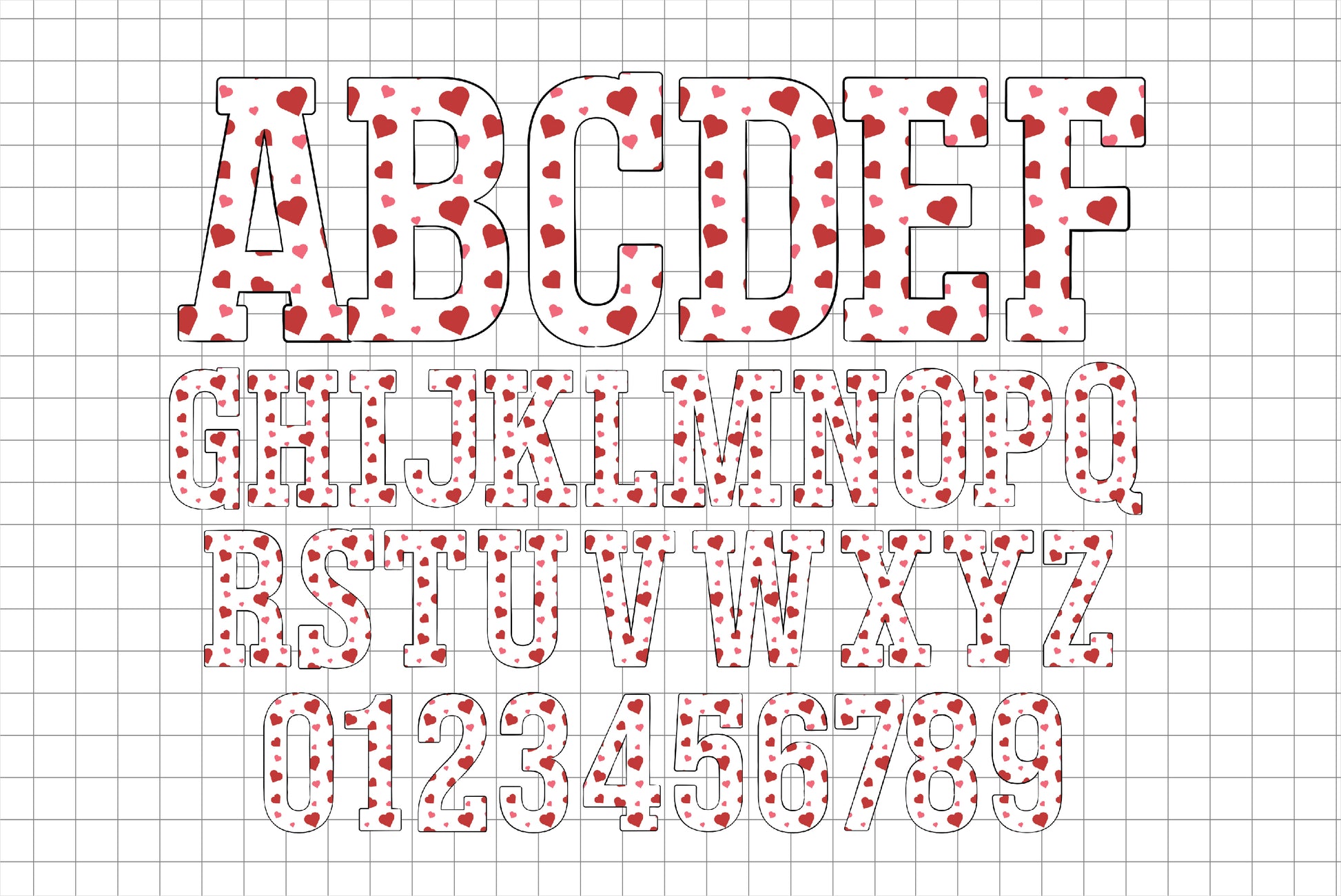 Love Alphabet Letters PNG