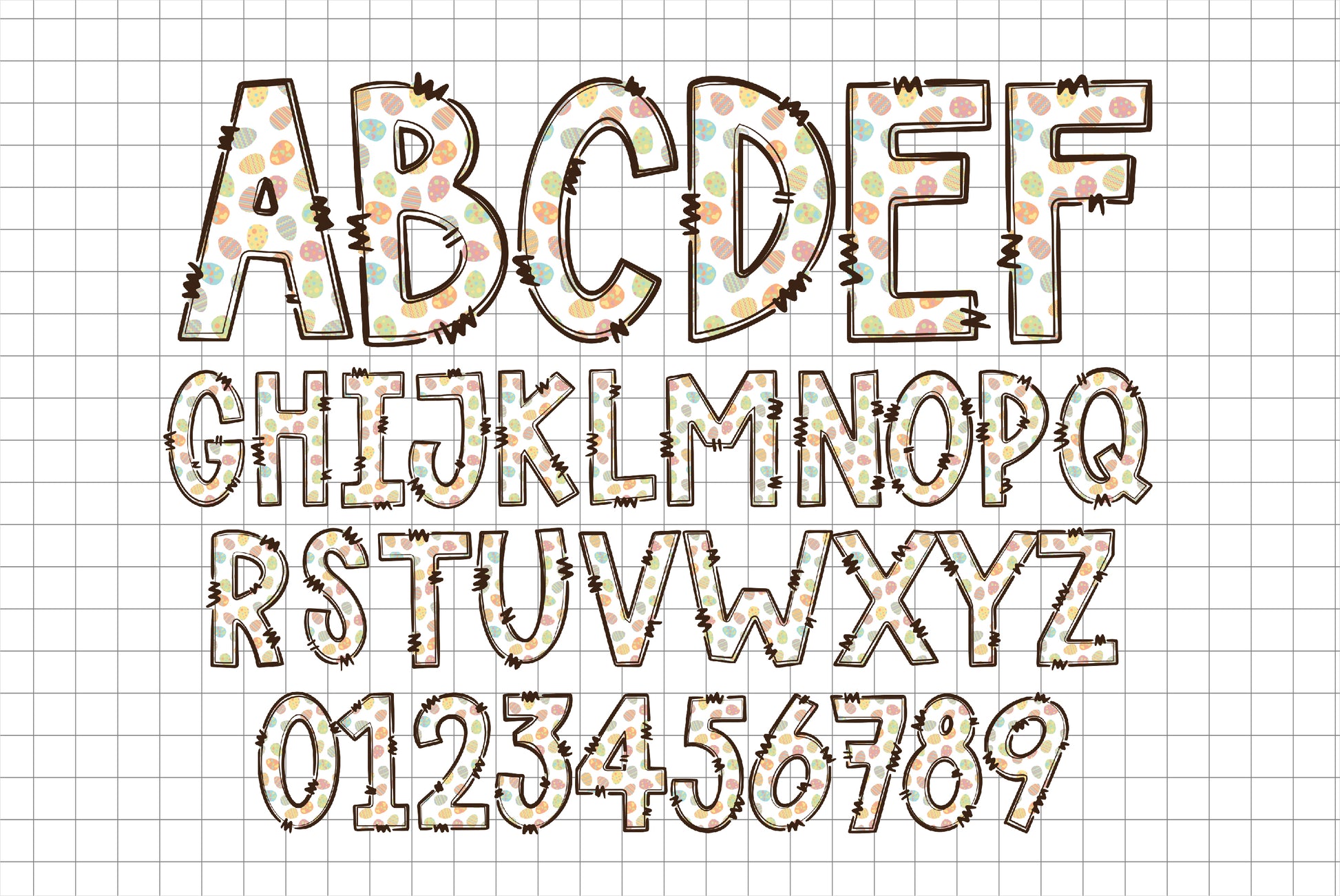 Easter Egg PNG Letters