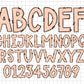 Easter Bunny Alphabet PNG