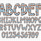 Father's Day PNG Alphabet Sublimation, Happy Father's Day Alphabet Clip Art PNG Designs