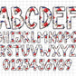 4th of July Alphabet Letters