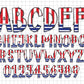 Patriotic Alphabet PNG