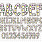 Mardi Gras Alphabet Doodle