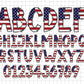 USA Flag Alphabet