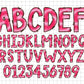 Tie Dry Alphabet Letters